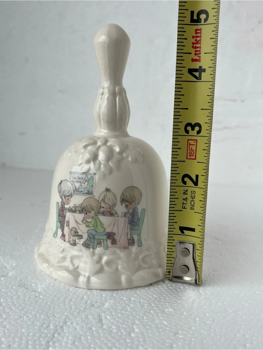 Vtg. Enesco Precious Moments Porcelain Bell 